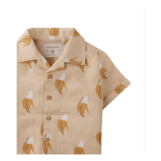 Chemise Ekko Bananes Lin | Beige