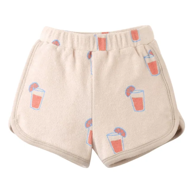 Conjunto de camiseta y pantalón corto Matthew | Beige chiné