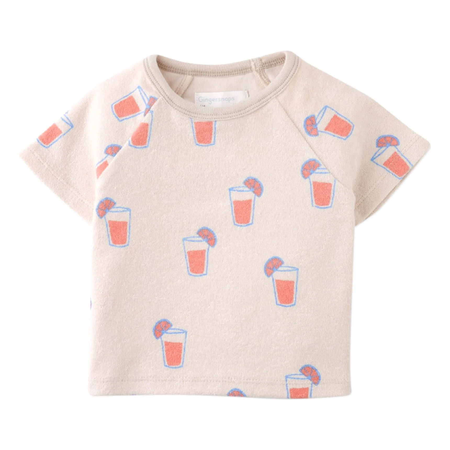 Ensemble T-shirt et Short Matthew | Beige chiné- Image produit n°1