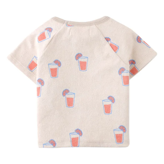 Conjunto de camiseta y pantalón corto Matthew | Beige chiné