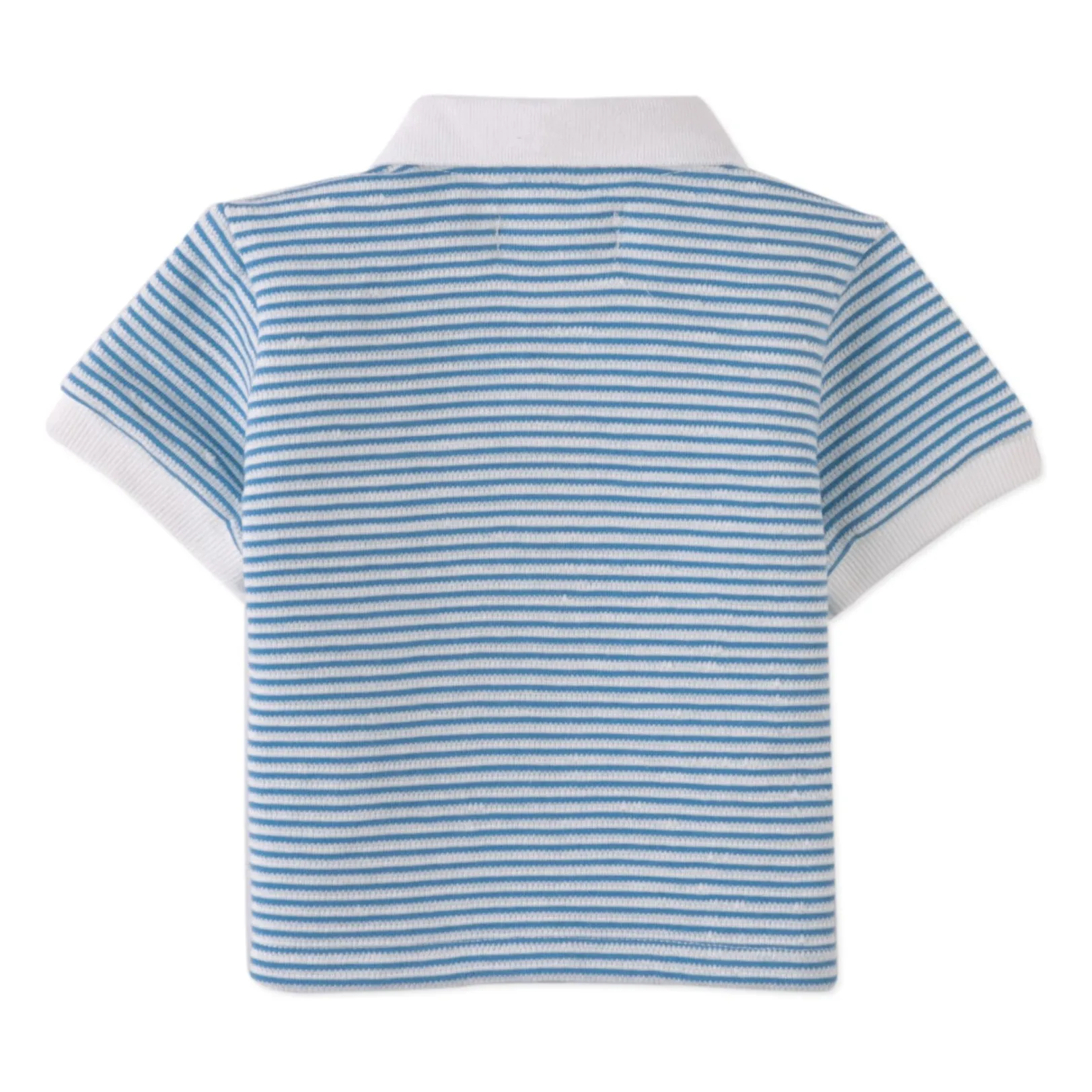 Polo Kirk Rayé Texturé | Bleu- Image produit n°4