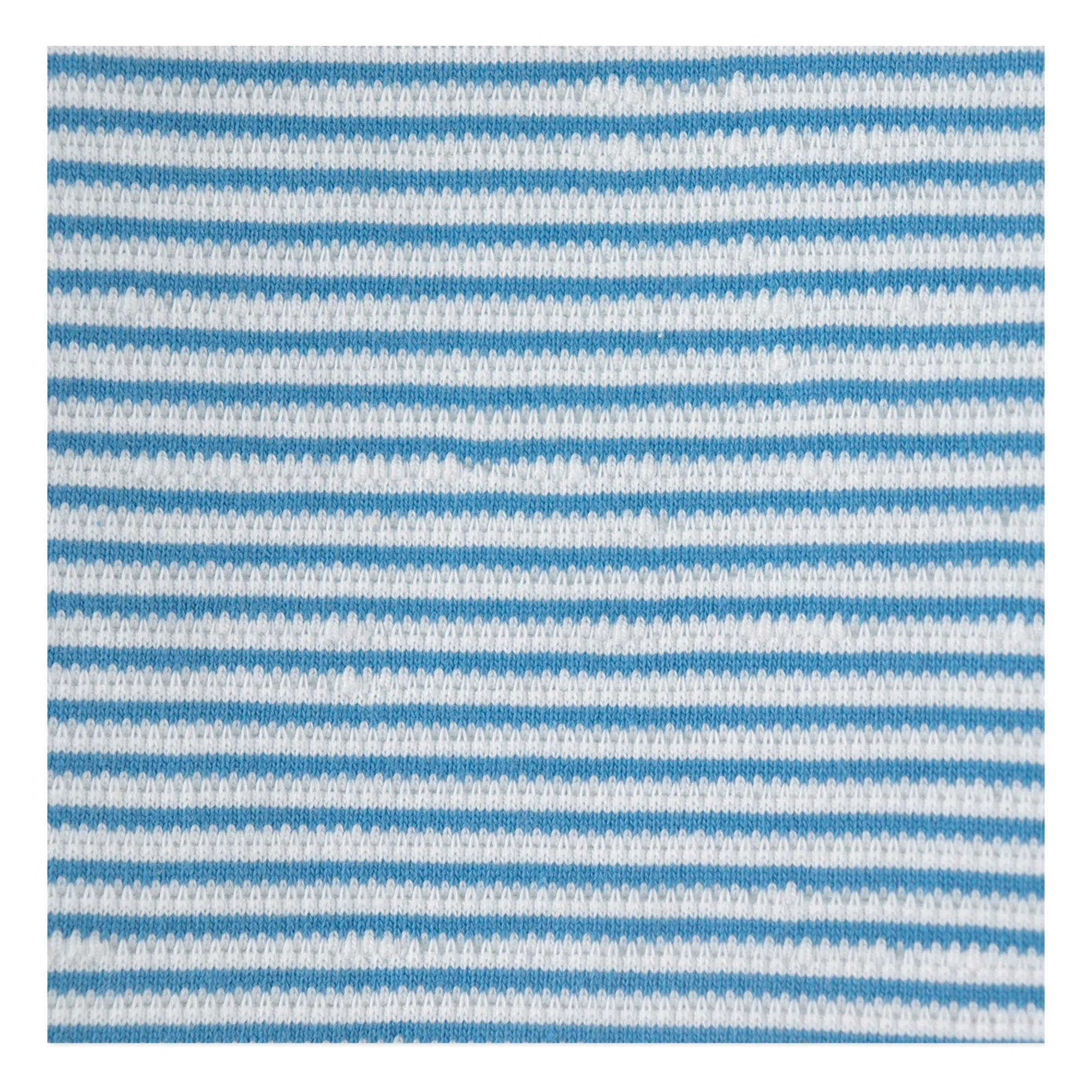 Polo Kirk Rayé Texturé | Bleu- Image produit n°1