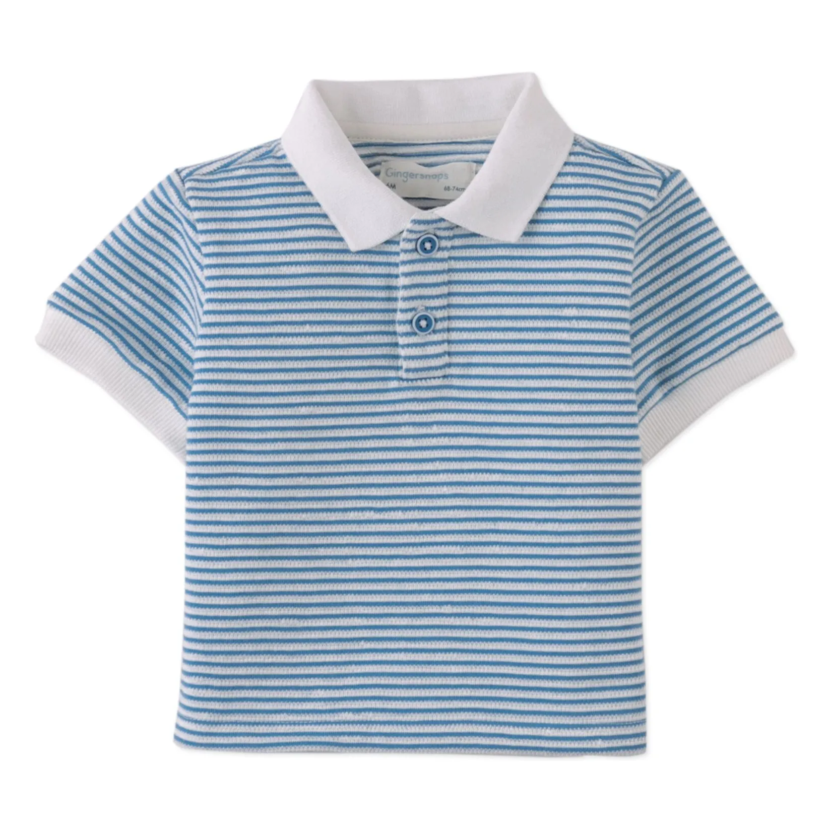 Polo Kirk Rayé Texturé | Bleu- Image produit n°0