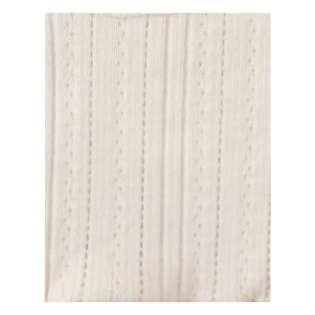 Robe Volants Elowyn Brodée | Ecru