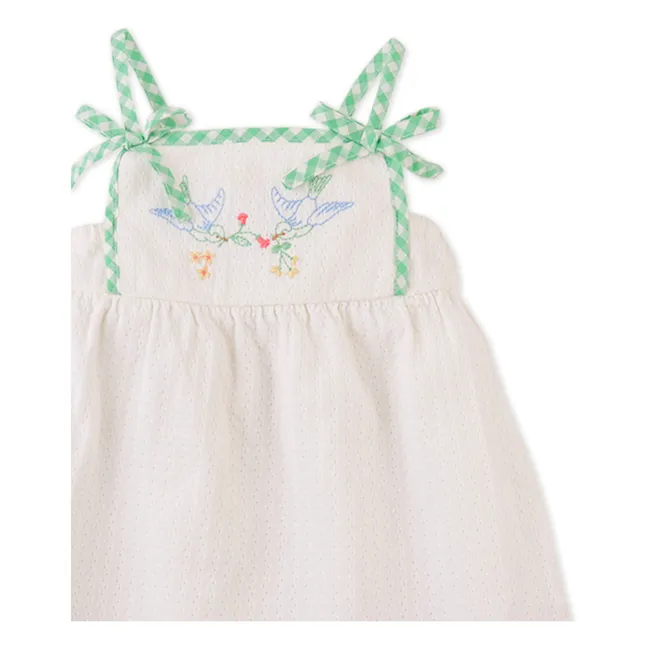 Robe Aviana Brodée | Blanc