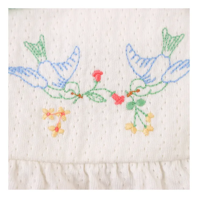 Robe Aviana Brodée | Blanc