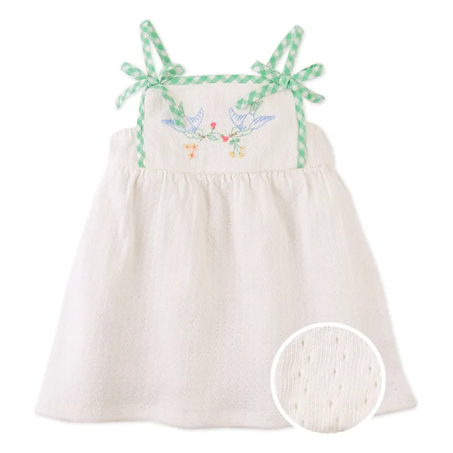 Robe Aviana Brodée | Blanc