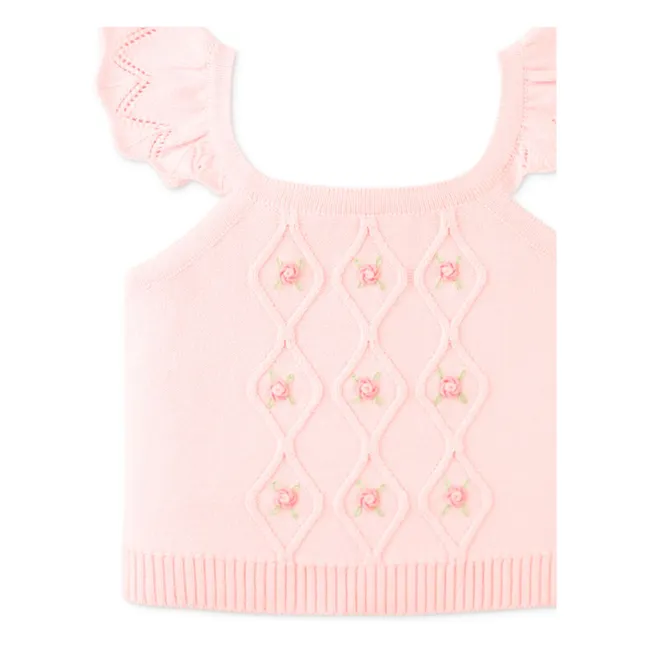 Top de punto Georgina Baby | Rosa Pálido
