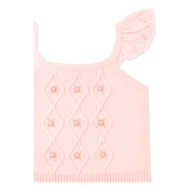 Top de punto Georgina Baby | Rosa Pálido