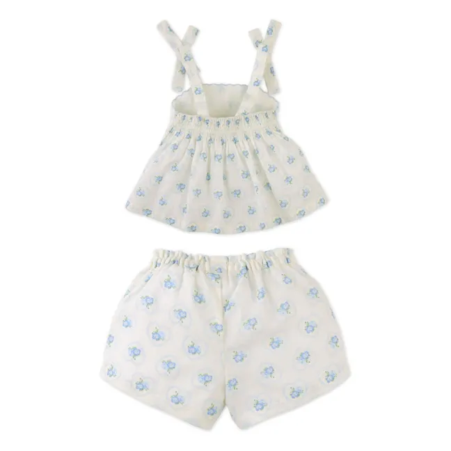 Conjunto de top y pantalón corto Dallas | Crudo