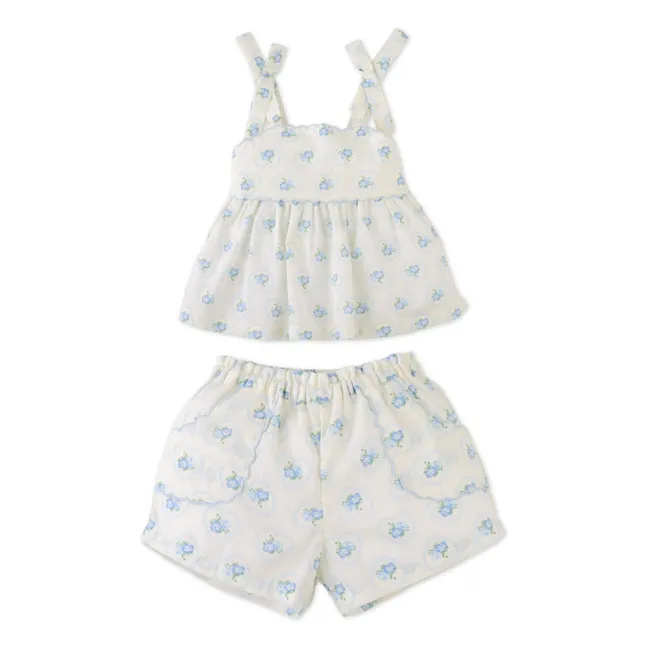 Conjunto de top y pantalón corto Dallas | Crudo