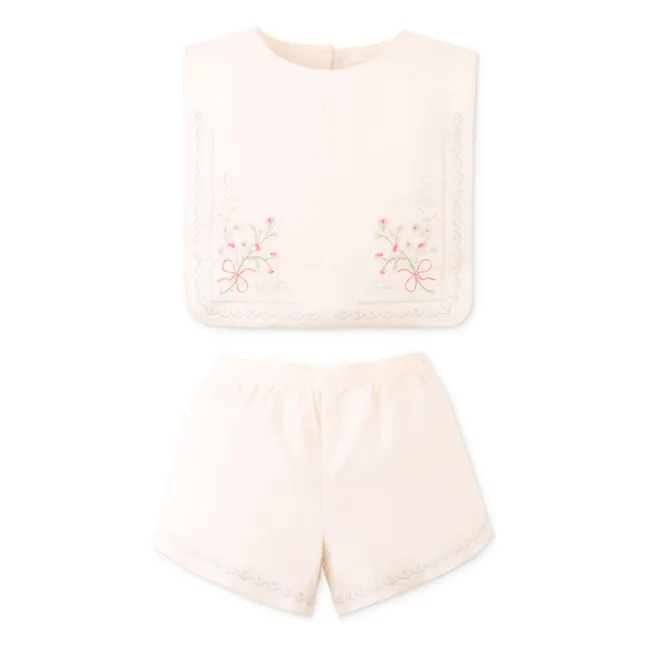 Ensemble Top et Short Sharpay Lin | Ecru
