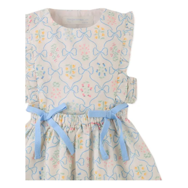 Robe Kelsea Nœuds | Ecru