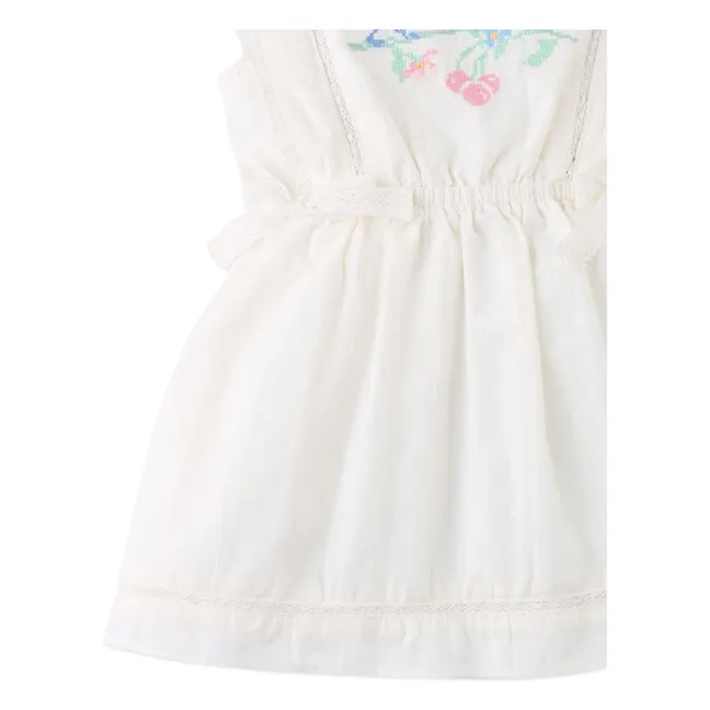 Robe Charlee Brodée | Blanc