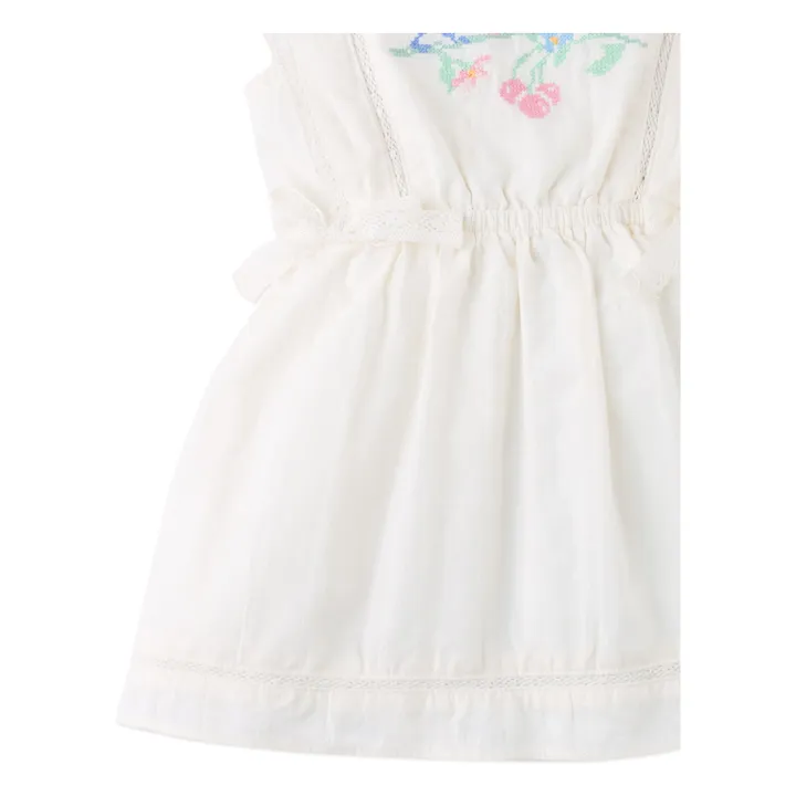 Vestido bordado Charlee | Blanco- Imagen del producto n°3