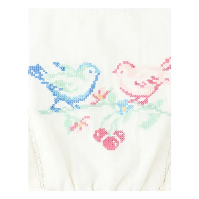Robe Charlee Brodée | Blanc