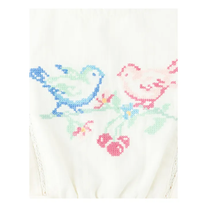 Vestido bordado Charlee | Blanco- Imagen del producto n°1