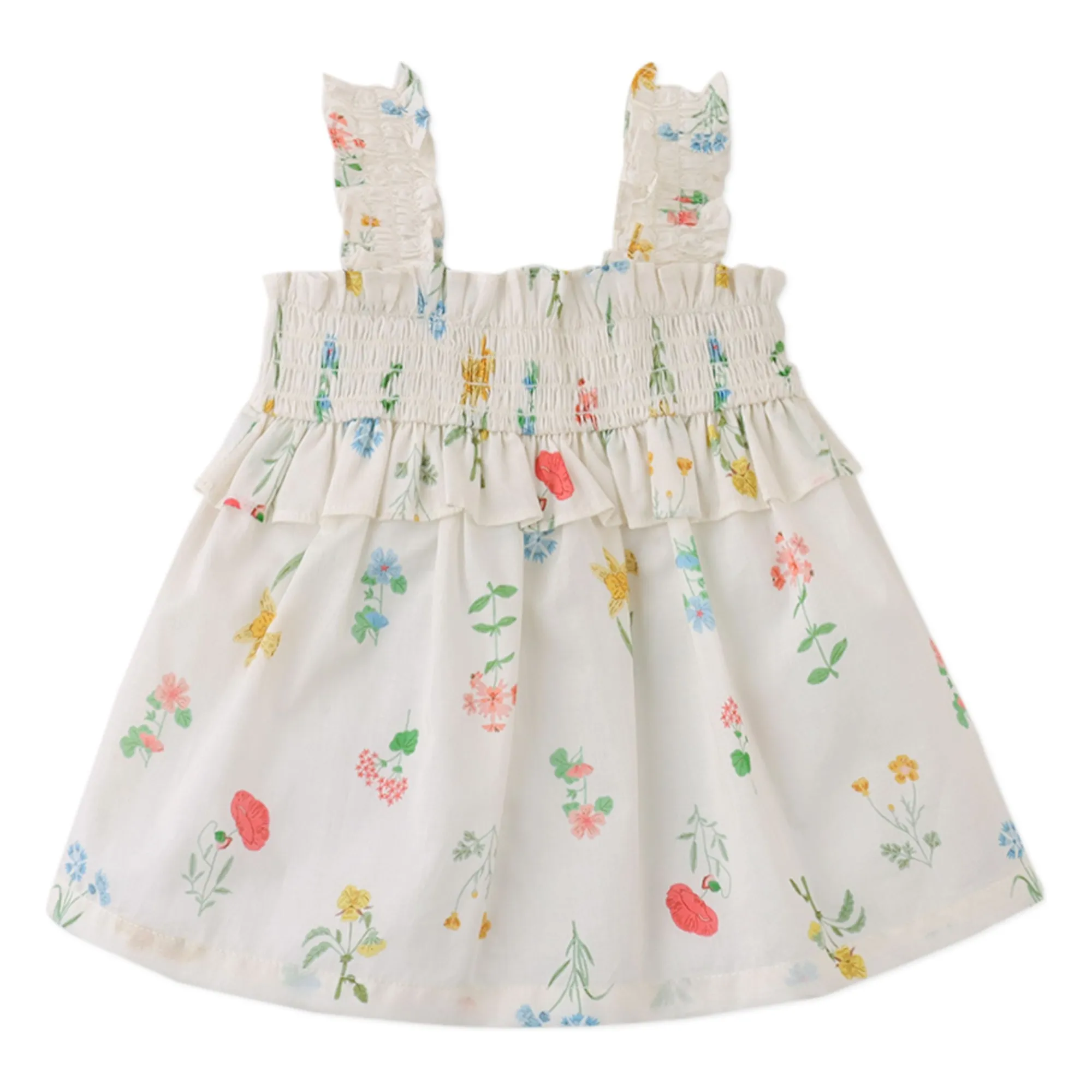 Top Jennie Smockée | Blanc- Image produit n°0
