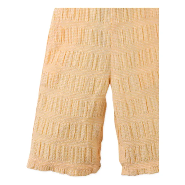 Cocona Embroidered Jumpsuit | Yellow