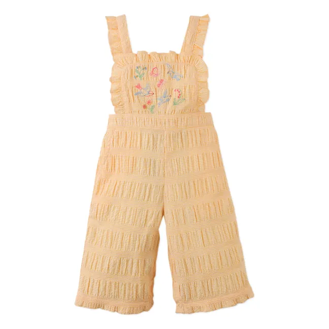 Cocona Embroidered Jumpsuit | Yellow