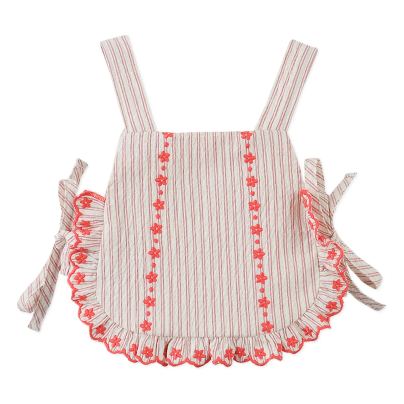 Ensemble Top et Short Volants Juria | Rouge- Image produit n°2