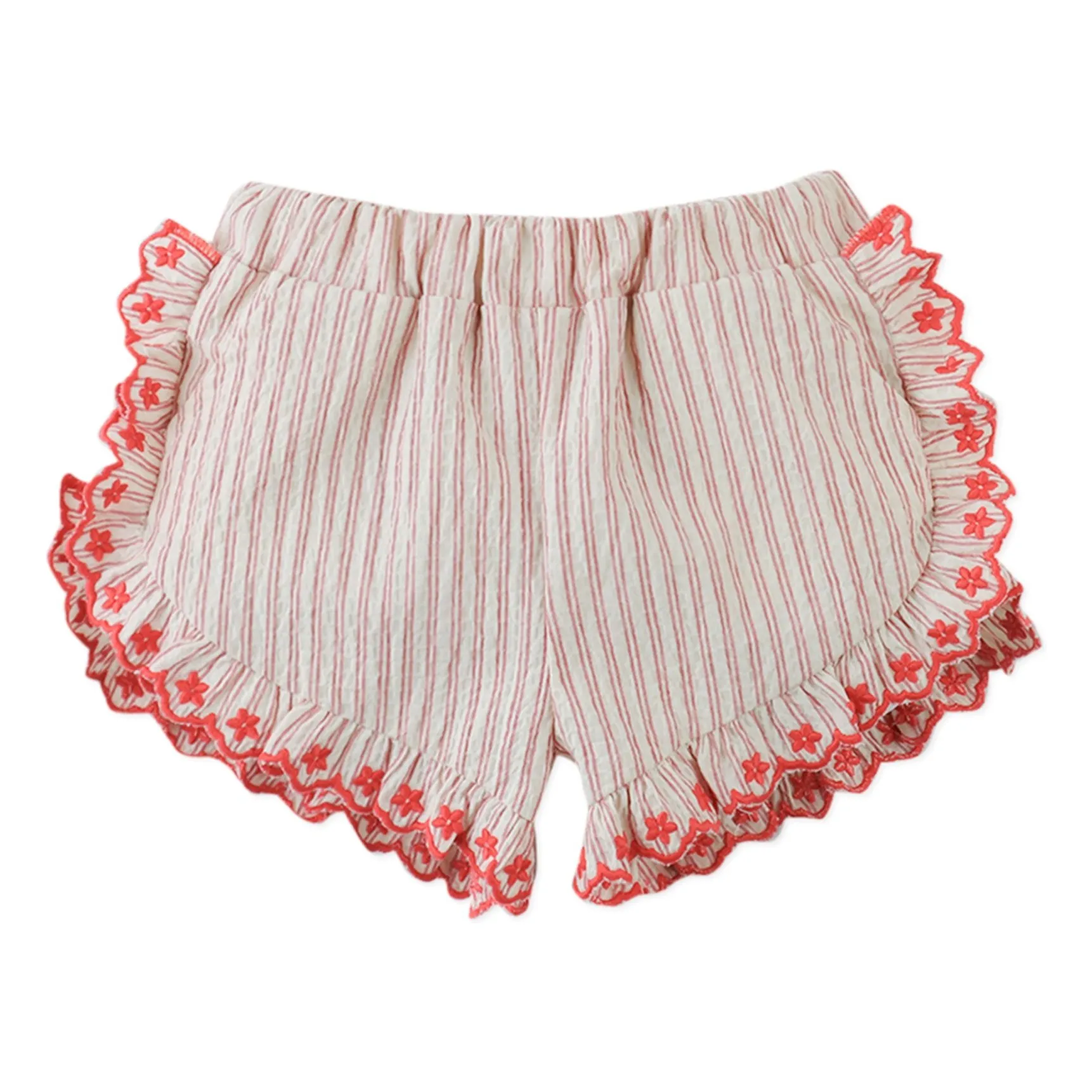 Ensemble Top et Short Volants Juria | Rouge- Image produit n°3
