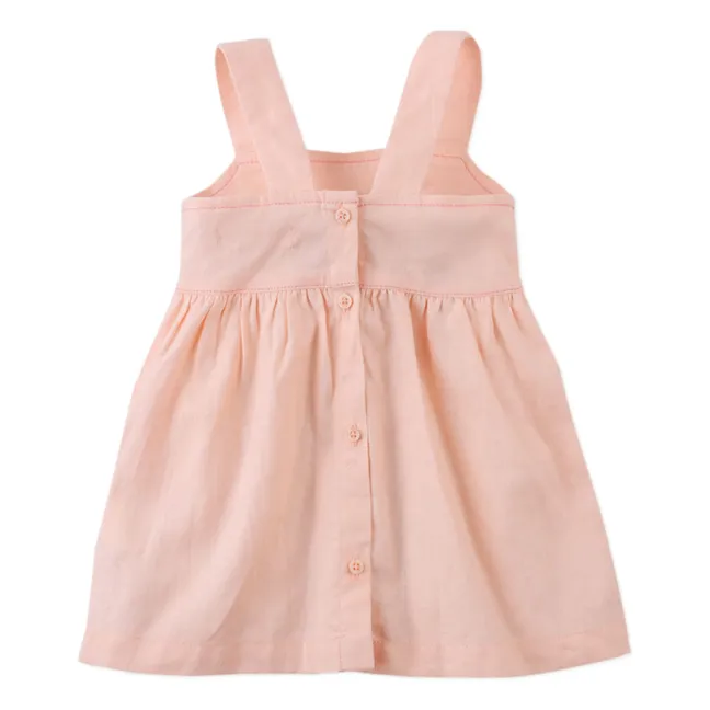 Robe Kayla Brodée | Rose pâle