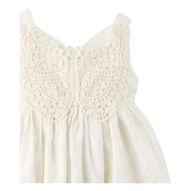 Robe Gabrielle Brodée | Blanc