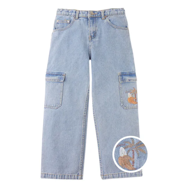 Banana Prim Cargo Jeans | Light Blue