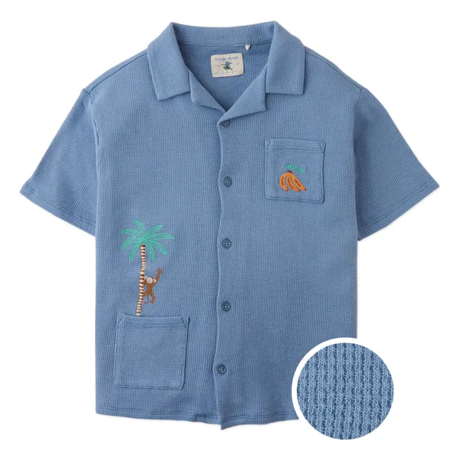 Chemise Tommy Singe Gaufrée | Bleu