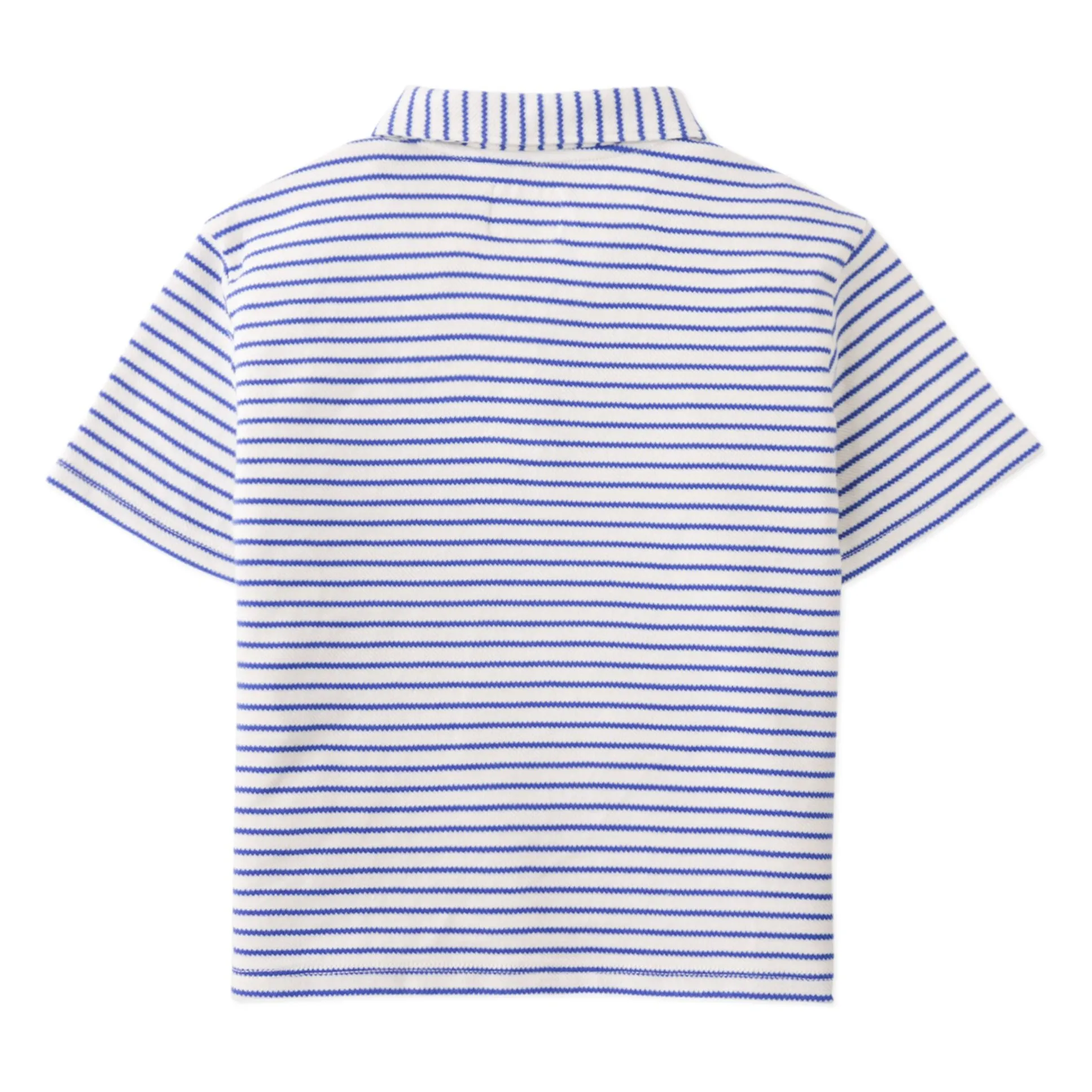 Polo Bruno Rayé Guitare Twill | Ecru- Image produit n°3