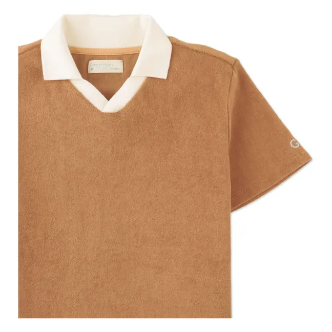 Polo Damian Eponge | Marron
