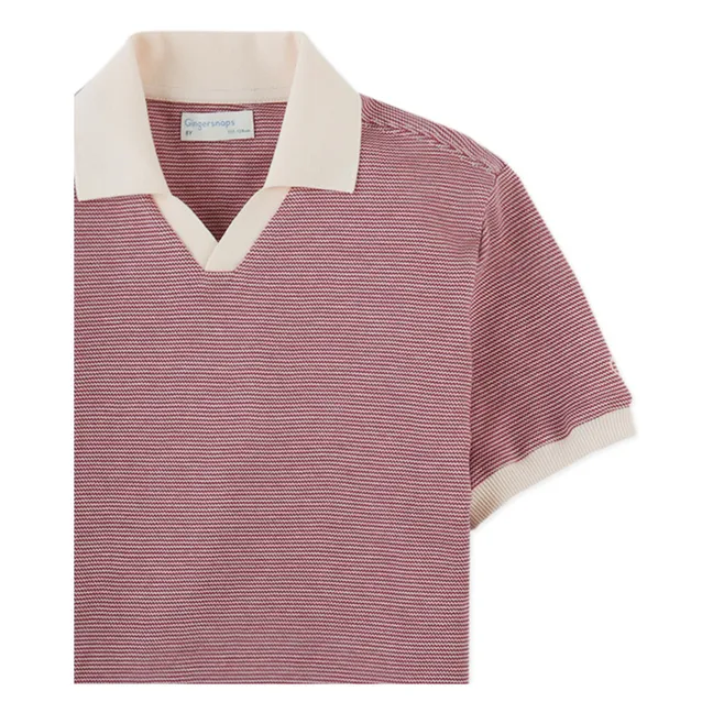 Polo Alastor Rayé | Bordeaux