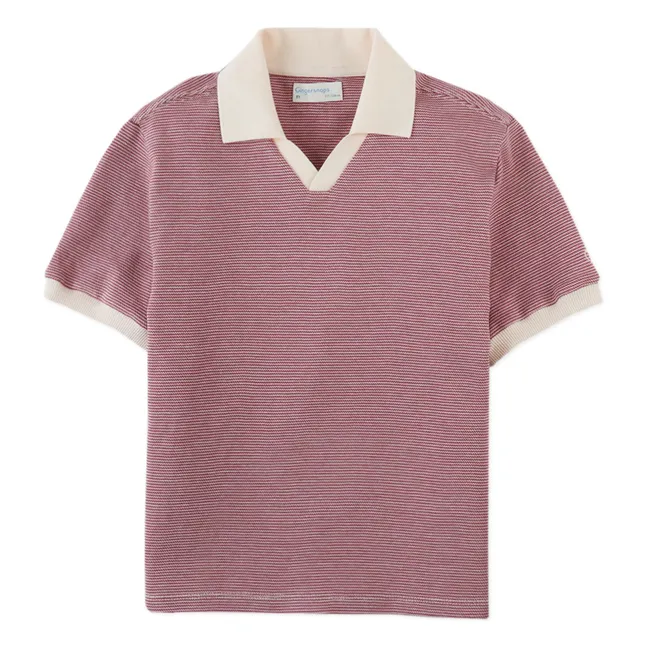 Polo Alastor Rayé | Bordeaux
