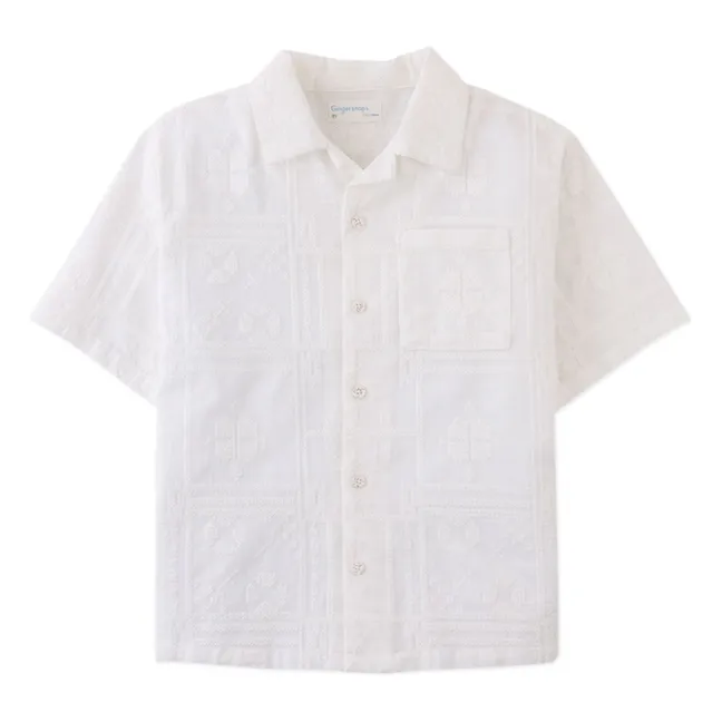 Chemise Timothy Brodée | Blanc