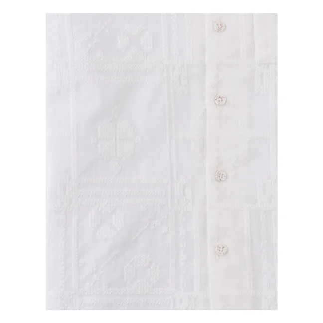 Camisa bordada Timothy | Blanco