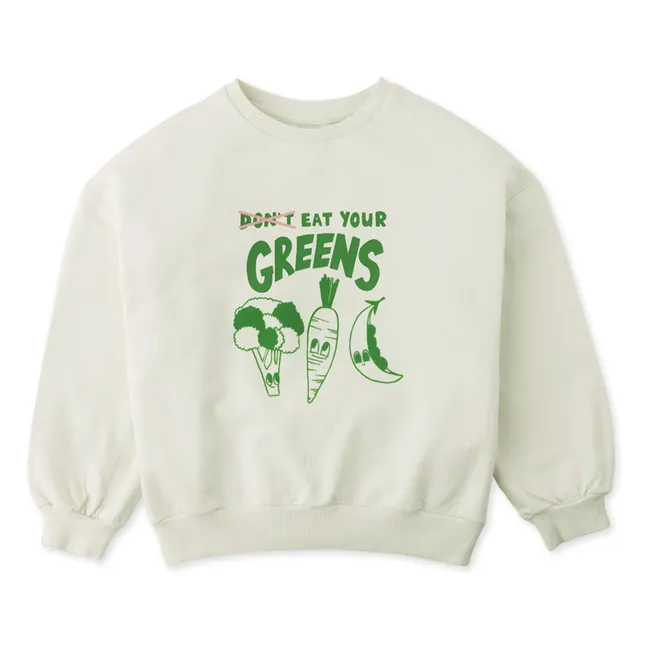 Sudadera Serena Eat Your Greens | Blanco
