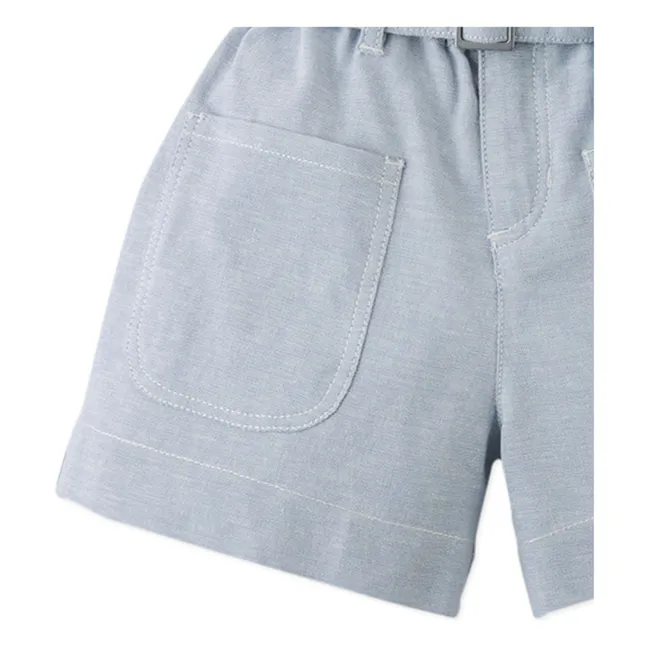 Short Ceinture Amara | Bleu Clair