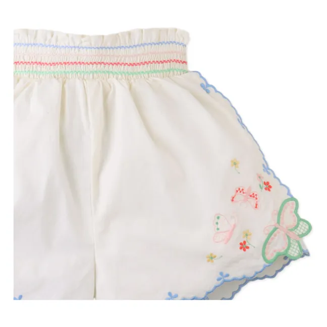 Short Jisoo Brodé | Blanc