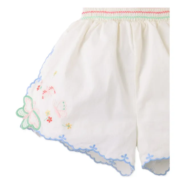 Short Jisoo Brodé | Blanc