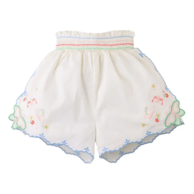 Short Jisoo Brodé | Blanc