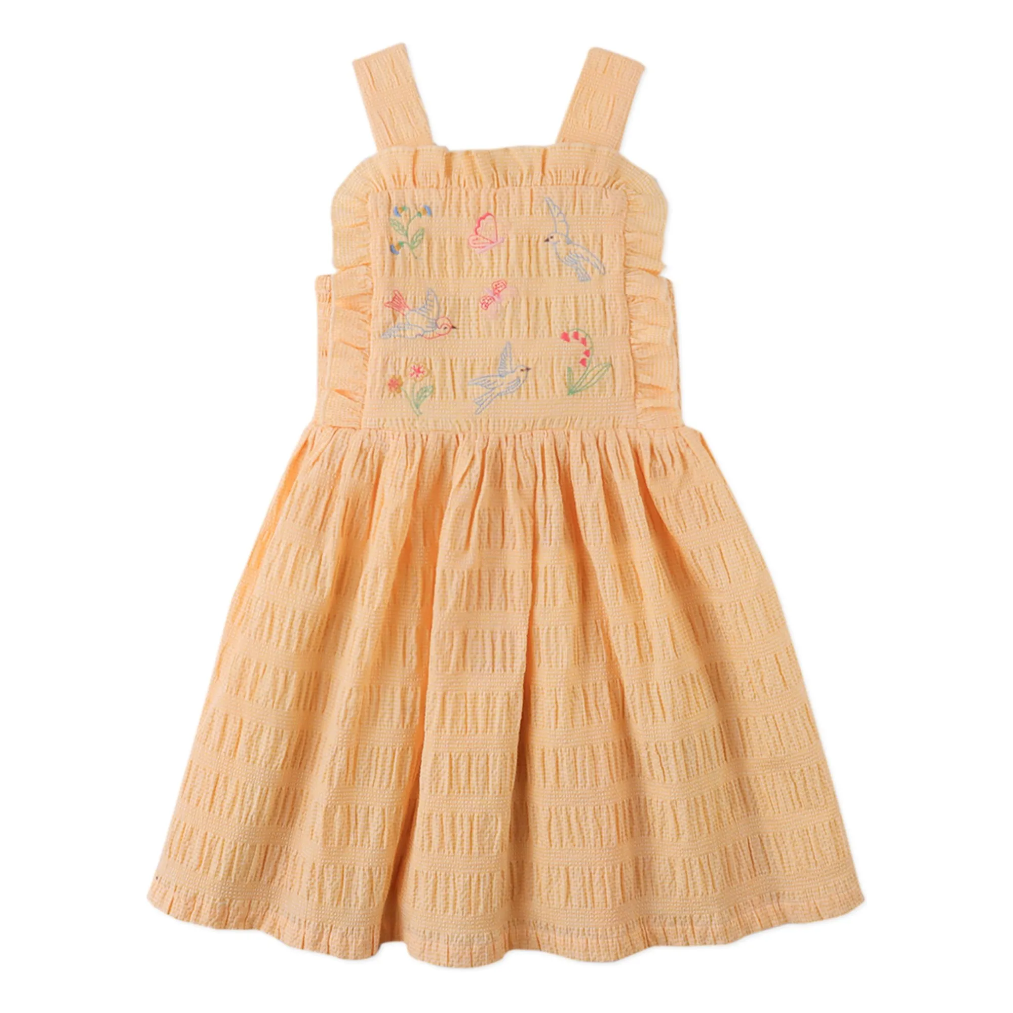 Robe Volants Emily | Orange- Image produit n°0