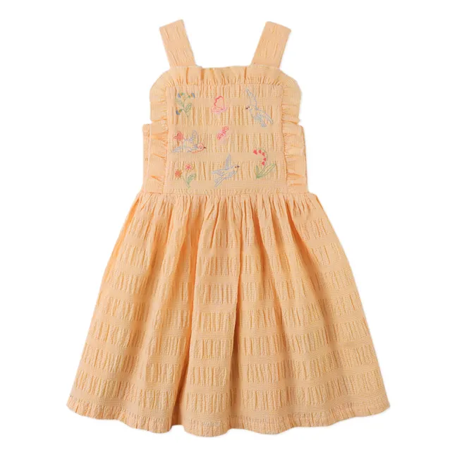 Robe Volants Emily | Orange