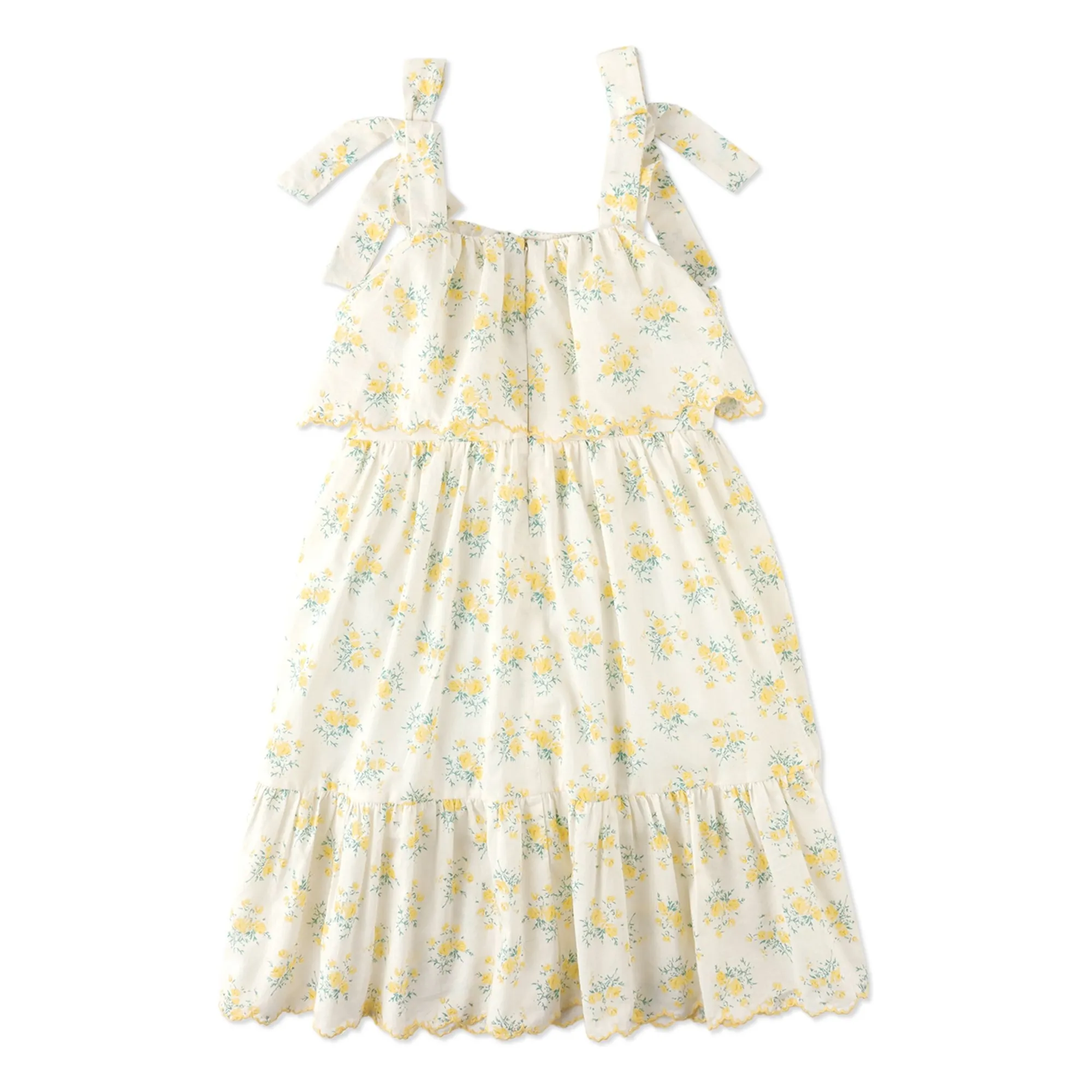 Robe Katie Brodée | Ecru- Image produit n°4