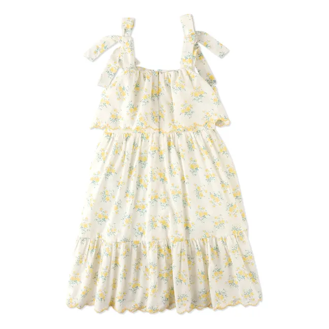 Robe Katie Brodée | Ecru