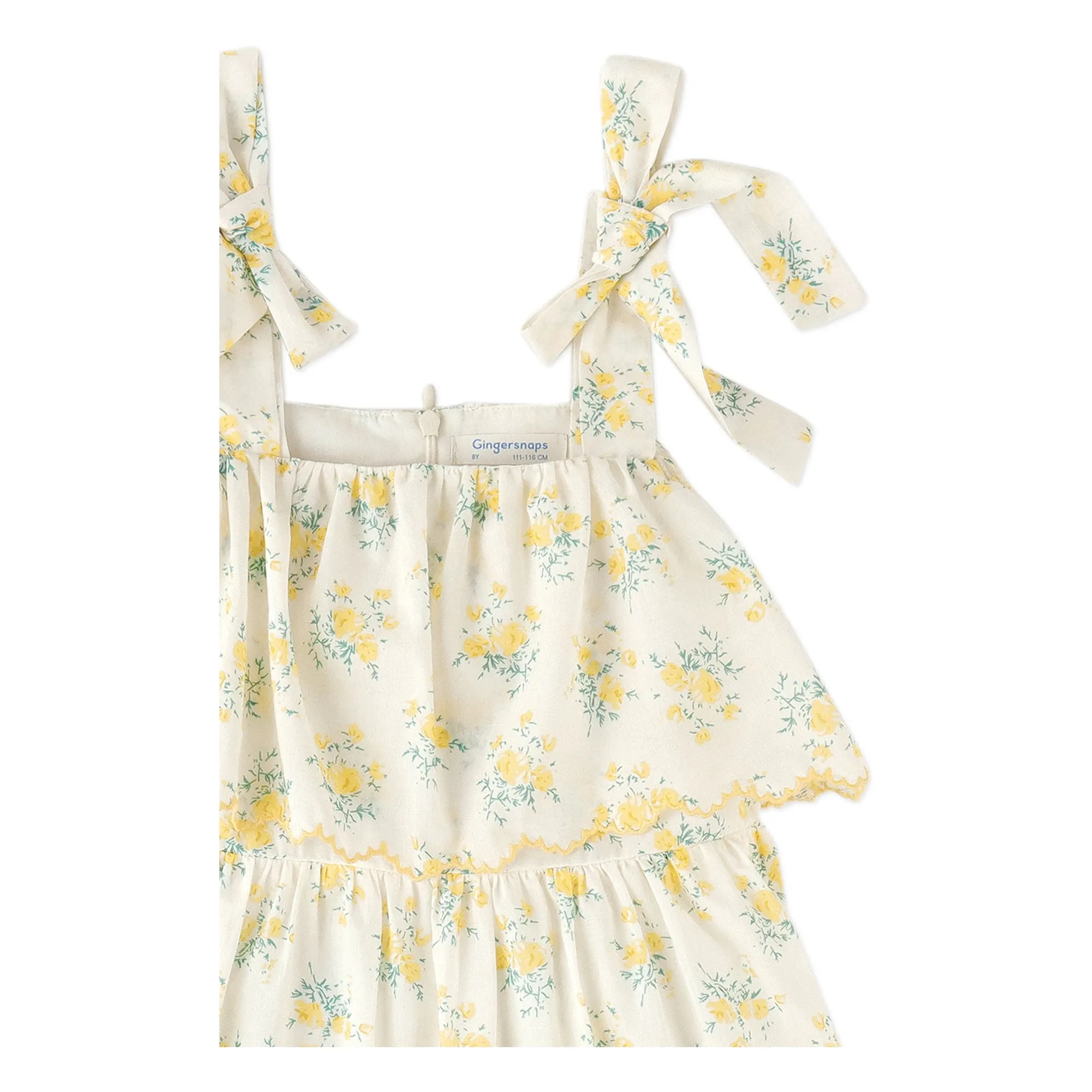 Robe Katie Brodée | Ecru- Image produit n°2