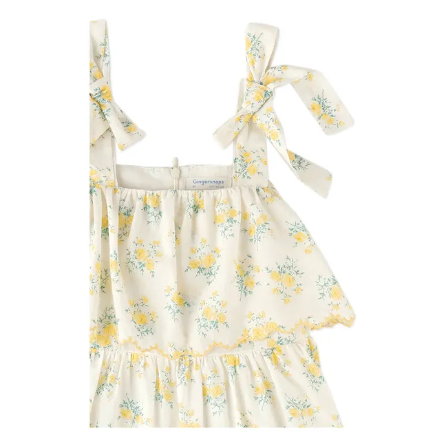 Robe Katie Brodée | Ecru