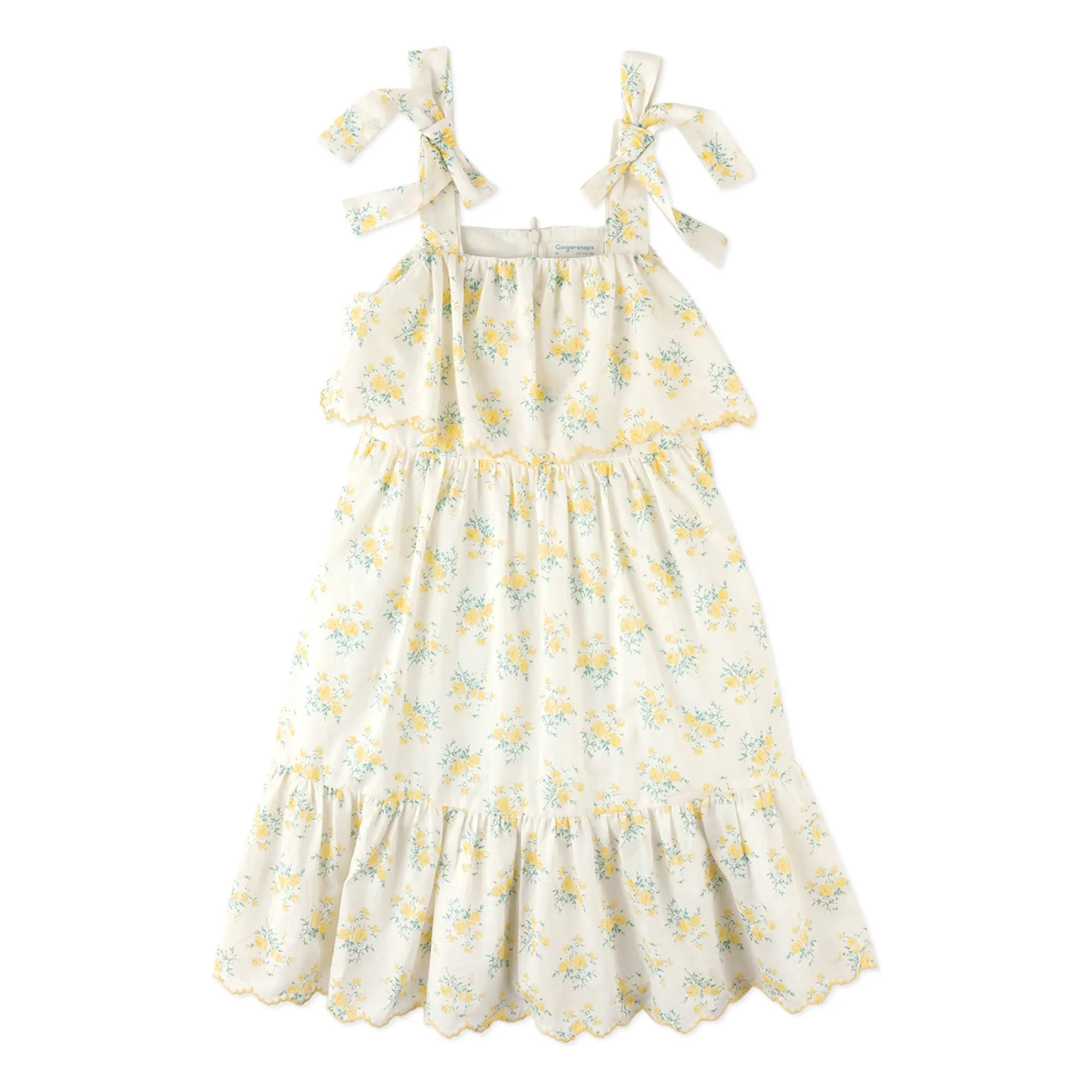 Robe Katie Brodée | Ecru- Image produit n°0