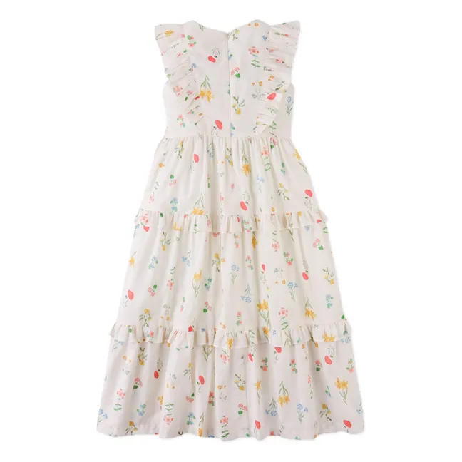 Robe Chisa Smockée | Ecru