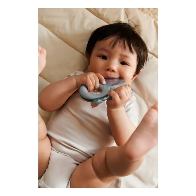 Rita soothing teething rings - Set of 2 | Sandy/Dove blue